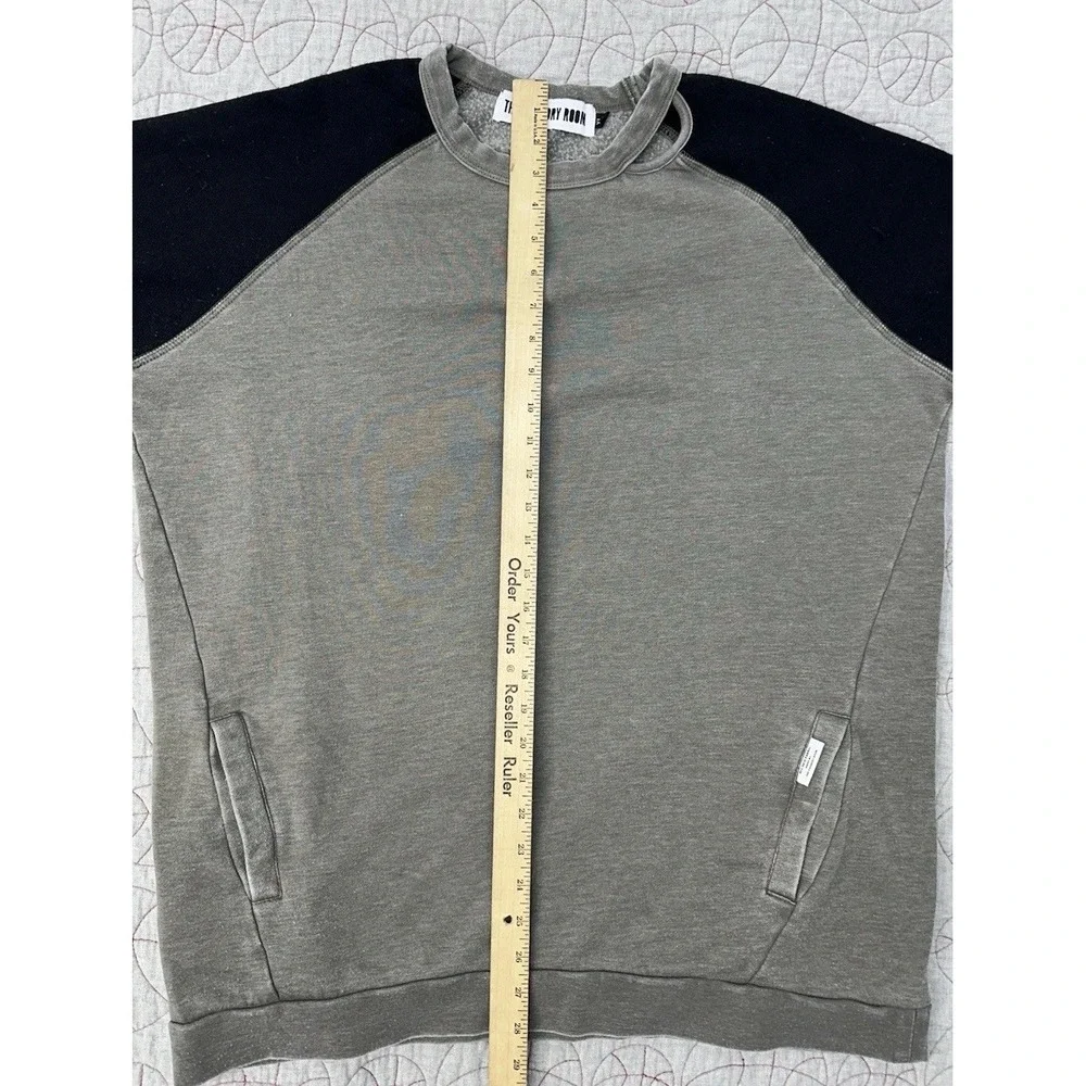 The‎ Laundry Room Raglan Sleeve Ultra Soft Crewneck Two Tone Hoodie / XL